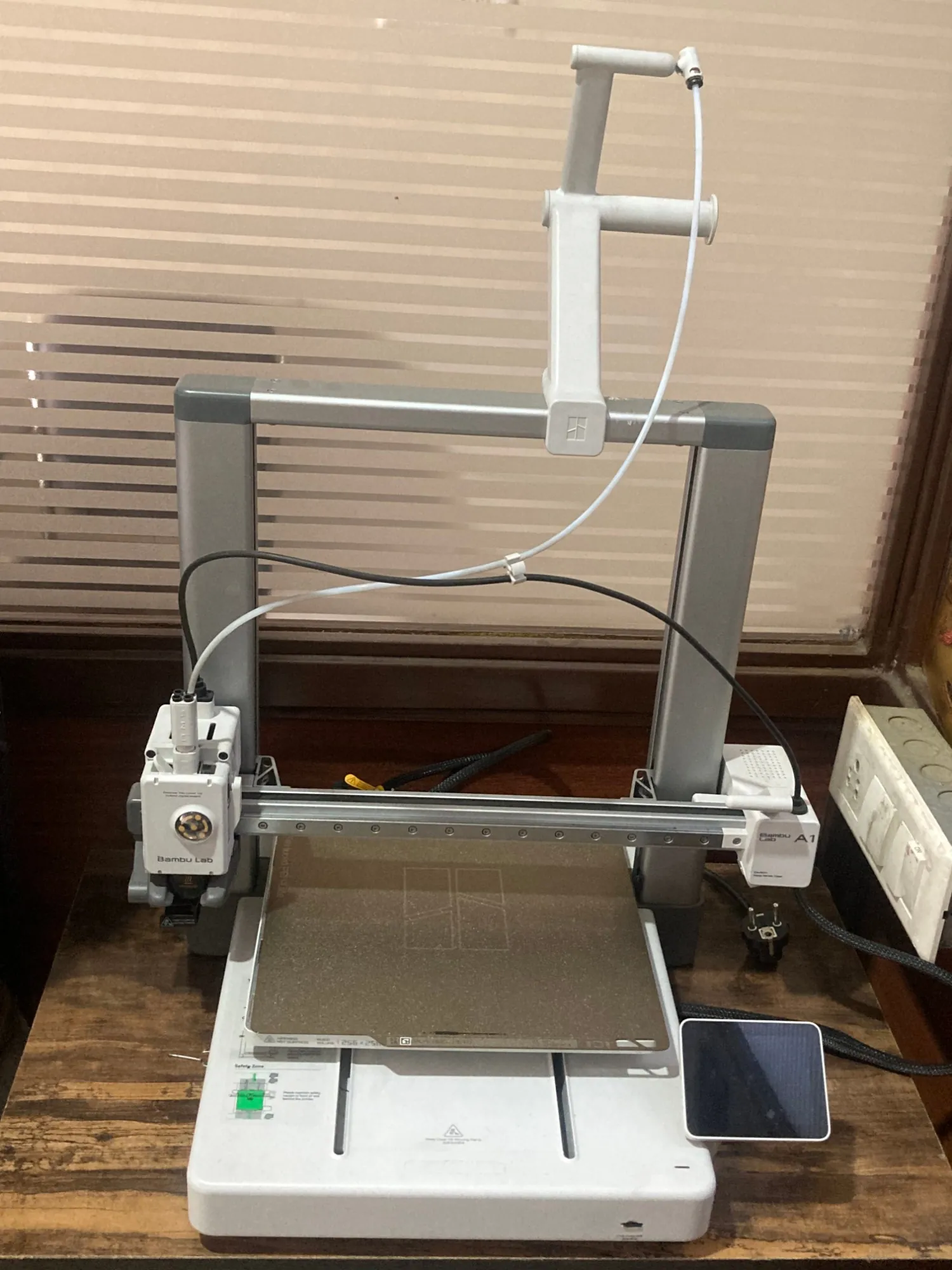 Bambu Lab A1 3D printer set up in the DigitalMonk Jalandhar lab